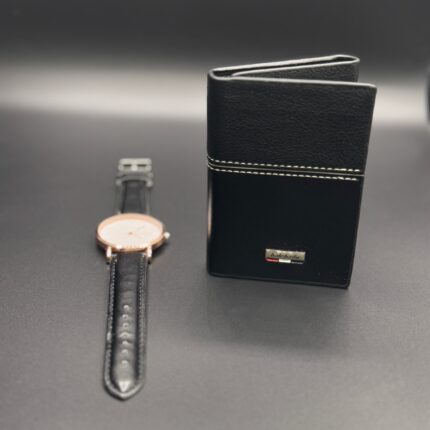 Amazing Quality Amazing Quality Leather Wallet + Free Watch Gift Premium Watch and Durable Wallet Designed To Protect Your Assets