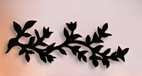 Leafs wall art Wall decoration sticker MDF wood Material