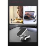 Folding Car Mobile Phone Bracket Base Strong Magnetic Suction 360 Degree Rotating Adjustable Height Air Outlet Navigation Holder - Mobile Stand - Phone Stand - Stand For Mobile Phone - Image 3
