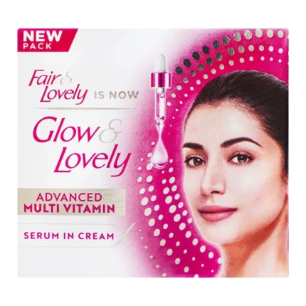 Fair & Lovely Is Now Glow & Lovely Advanced Multi Vitamin Serum In Cream Tube & Jar - Pack of 2