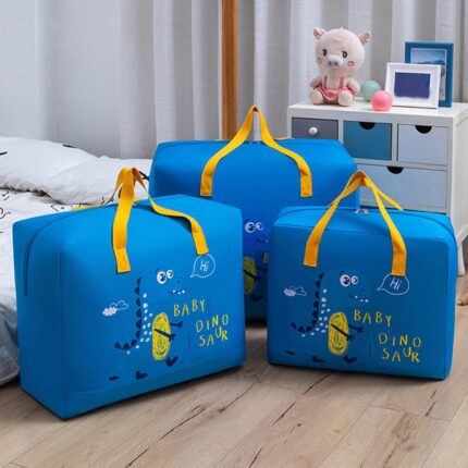 Storage Bags Cartoon Pattern Double Zipper ( random color )