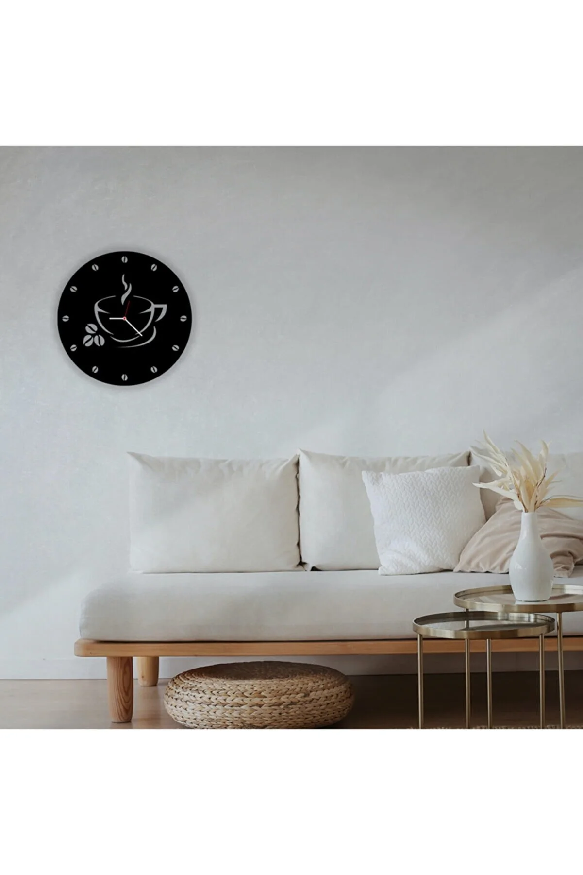 Coffee Wall clock Wall decoration Wooden material - Image 1