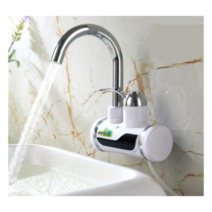 Tank-less Electric Hot Water Heater Faucet Kitchen Instant Heating Tap Water With LED
