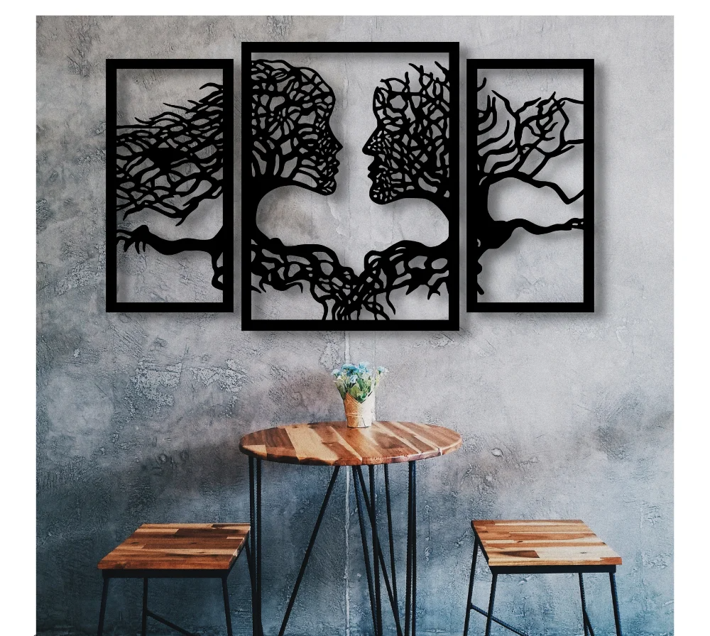 Tree of Life Our Roots Wooden Wall Decoration Gift Ideas 3 Pieces Modern Woman Man Home Decor Office Living Room Bedroom Kitchen Encanto Poster New Nordic Style Art Stylish Ornament Painting Souvenirs