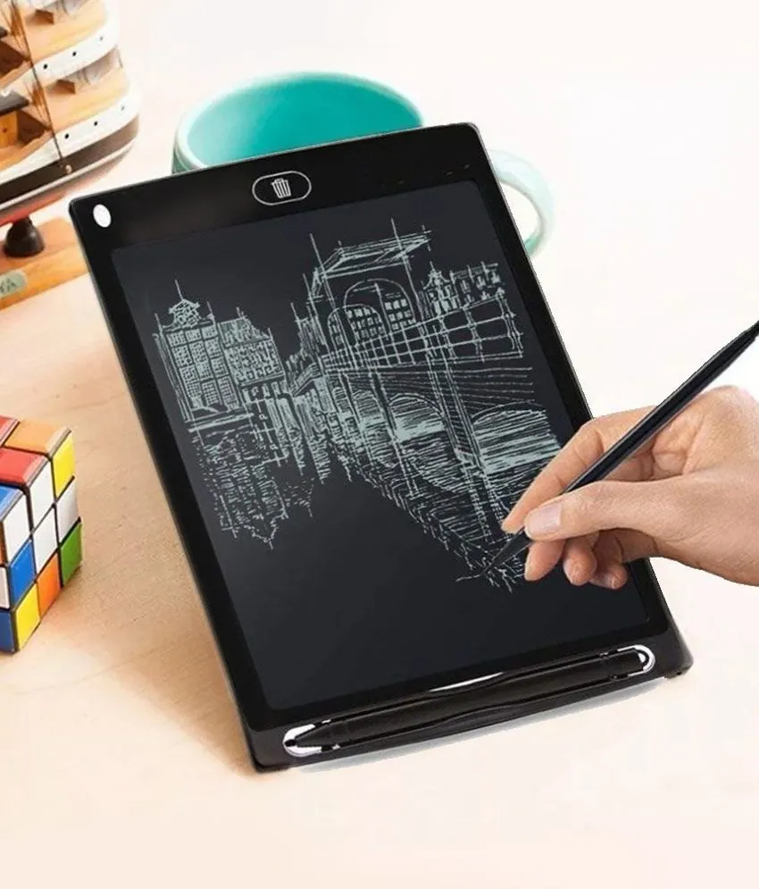 Hardbound LCD Writing Pad 8.5 inch multicolor LCD Tablet