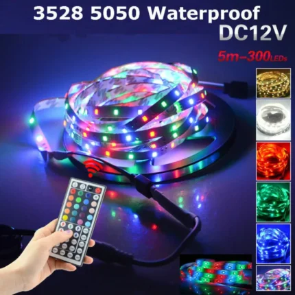 NEW RGB LED Strip 5 meter Top Quality With Remote And 12V Power Supply