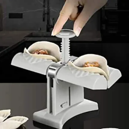 Double head design automatic dumpling machine mold,  dumplings quickly and easily (random color)