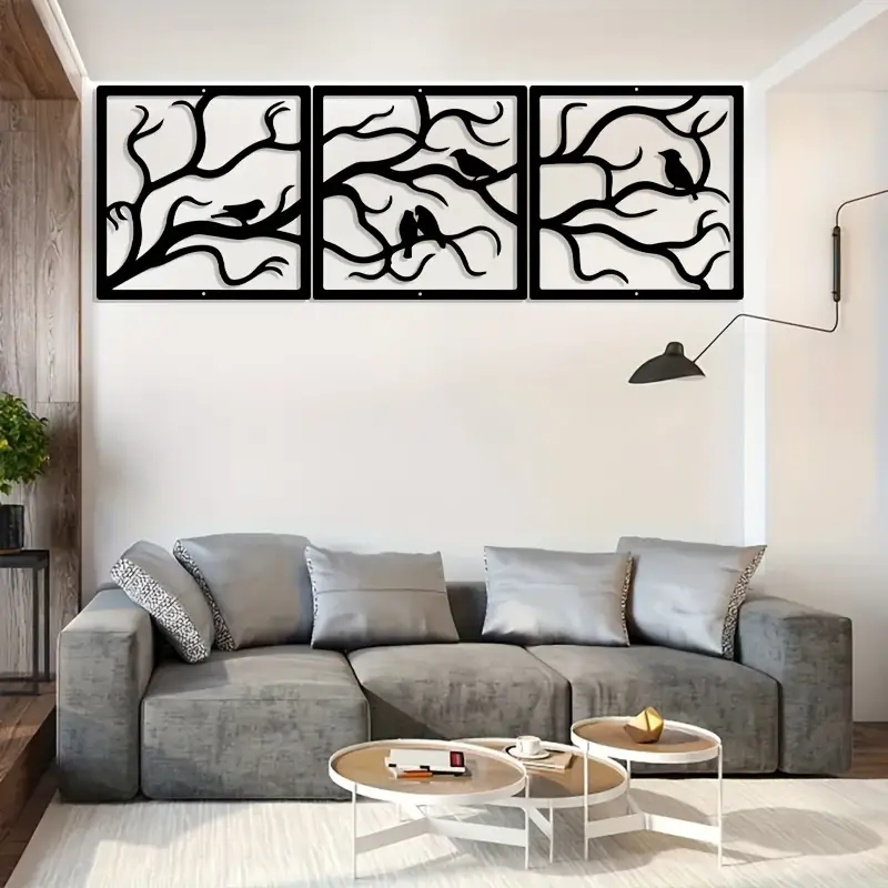 Flowers And Birds Wall Decoration, Wall  Art, Scene Decoration, Room Decoration, Suitable For Home Living Room Bedroom Kitchen Indoor And Outdoor Walls