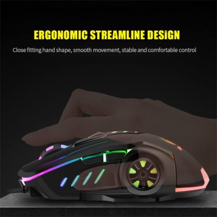 Gaming Glowing Mouse Backlit E-sports Colorful LED Light Mouse For Laptop PC Computer Gamer