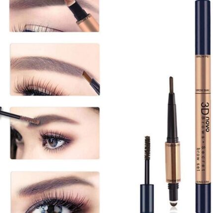 NOVO 3D  BROWS SECRET  3 IN 1 ( Eyebrow - Eyebrow bar - Dyeing Cream)