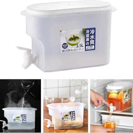 1.5 Litre Cold Kettle with Tap Fridge and Chilled Drink Jug Dispenser