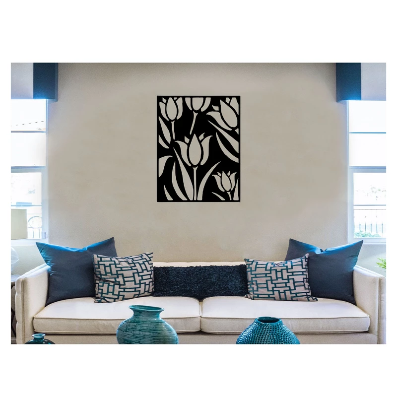 Daffodil Flower Wooden Frame Wall Decoration - Image 1