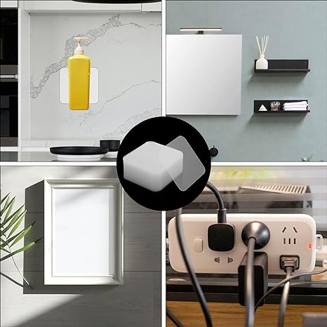 Double side sticky tape 2.5 inch x 2.5 inch size | Square Double Sided Transparent Tape | double-sided adhesive tape for hanging on the wall, waterproof, square adhesive tape, for indoor and outdoor