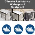 Ac Outdoor Unit Protector Heat Insulation Sunlight Shade Protector from Dust With Adjustable Buckle Rain Cover Air Conditioner Cover 34*16 - Image 3