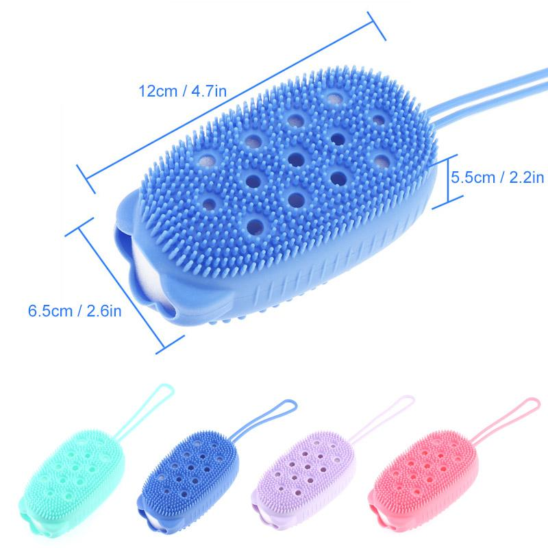 silicone soap bath massage / Bath Body Brush High Quality Silicon Bath Brush (random color)