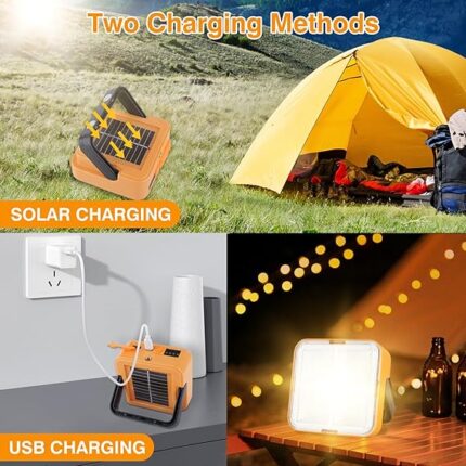 Small Solar-Powered LED Camping & Outdoor Lantern With Super Long Endurance, Suitable For Tent And Emergency Use, Can Be Charged And Hung Up (Random color)