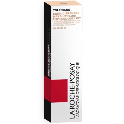 La Roche-Posay Toleriane Corrective Liquid Foundation SPF 25 – High-Coverage, Lightweight Makeup for Sensitive Skin - 30ml – Shade: Ivory