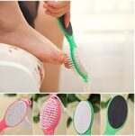 4 In 1 Foot Scrubber | Multi Use Pedicure Paddle Brush – 4 Step Pedicure Cleanse, Scrub, File And Buff (random Color) - Image 2