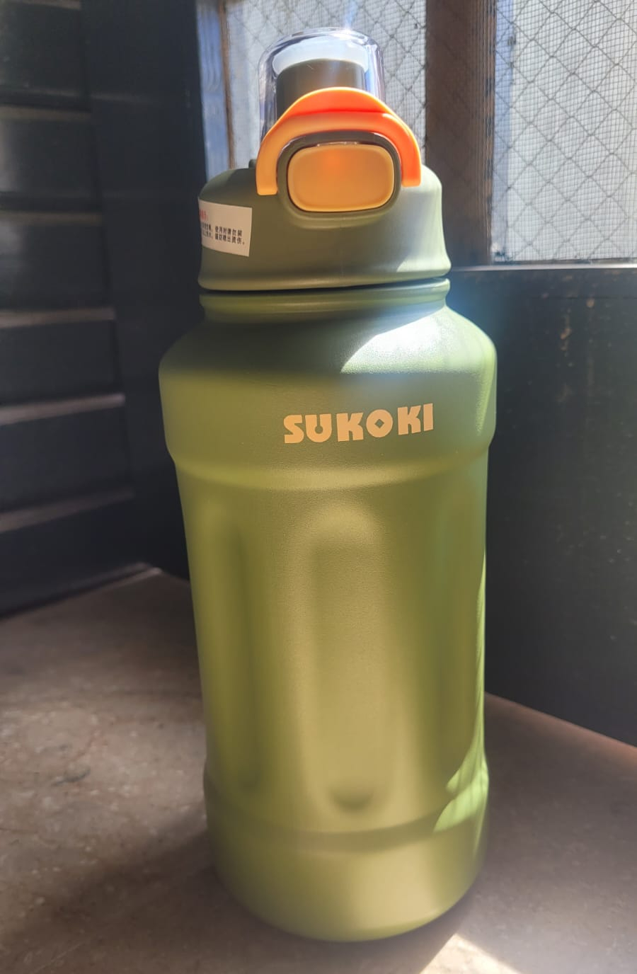 316 Stainless Steel Thermo Water Bottles Large 1000ml sukoki brand (Green)