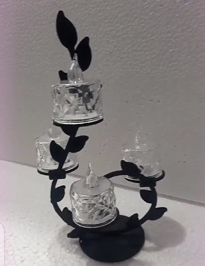 Leaf Design Candle light stand | Multipurpose Candle holder for Home, outdoor and hotels
