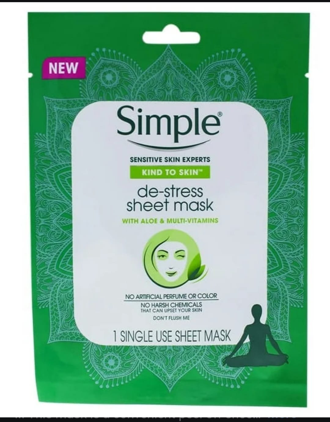 Pack of 3 simple mask sheet made in korea