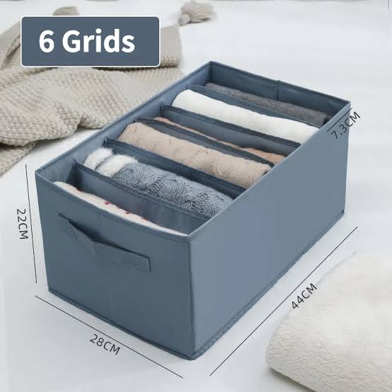 Cart board jeans organic 6 grids foldable organize 85 GSM (random colors)