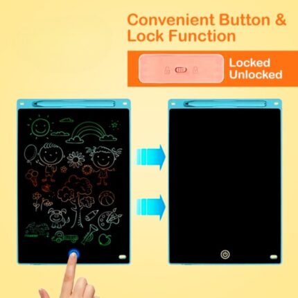 (10 inch multi color)  LCD Writing Tablet Electronic Slate Learning Toys And Gadgets For kids Writing Tablet for Kids  multi-Color LCD Without Battery or Cells