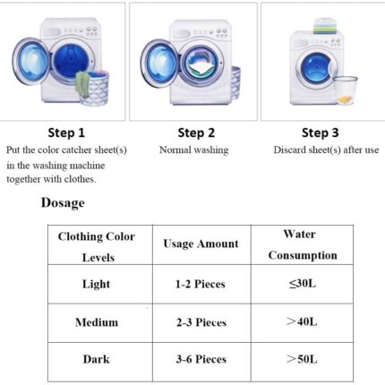 Sprouutt Color Grabber - 8 Sheets Stain Remover | Protects Laundry From Color Runs or Bleeds | Color Catcher, Dye Trapping Sheet