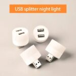 Portable USB Night Light Splitter with 2 Ports for Laptop,PC and CHARGING - Image 2