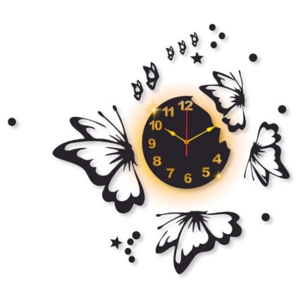 BTC  clock with light DIY clock