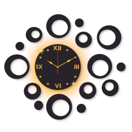 Ring clock with light DIY clock