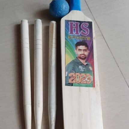Wooden Bat Set with wickets and ball Recommended For 1 To 5 Year Kids - 80 cm