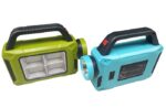 Rechargeable LED flashlight with solar panel - 6689A (Random color) - Image 2