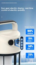 Portable Camping Lights with 4 Lighting Modes, Torch Mode, USB Rechargeable Camping hiking Lantern with Hook, Waterproof Tent Light - Image 2