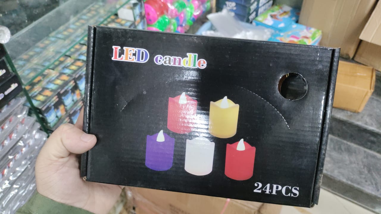 12 Pcs Led candles Colorful LED Candles Lights Battery Operated Flameless Tealight Fake Candles Lamp