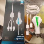 Aolike 5012 Car Phone Charger  USB Fast Charge One Drag 3in1 Universal Car Charger - Image 2