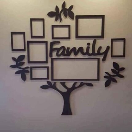 3d wall art family tree |  Wooden Family Tree Photo Wall decoration