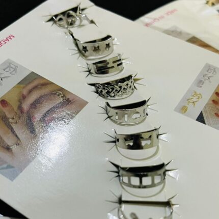 10 Pcs - Multi color ring set  Fashion Jewelry for girls & women Gift