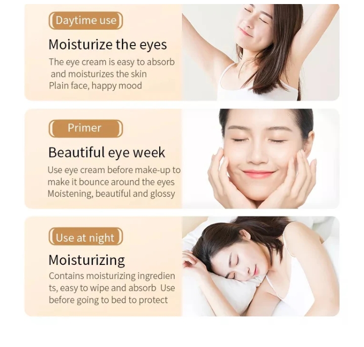 BioAqua Rice Brightening Eye Cream Rice Raw Pulp Eye Cream Acne Scar Removal - 20g - Image 1