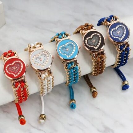 Girl Stainless Steel Bracelet Stylish Watch (without Box)