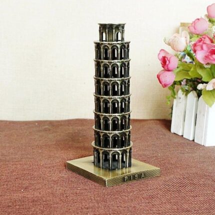 Pissa Tower Metal Model For Home & Office Decoration (10 inches)