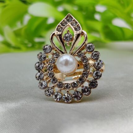 1 Piece Imported Radiant Crystal Blossom Ring – Unmatched Elegance in Every Detail 🌟 | Luxurious Design Ring | Adjustable Ring | Ring For Girls & Women