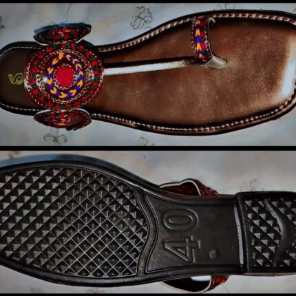 Kolhapuri Slipper Design No. 25-80 – Elegant Brown Handcrafted Footwear (With Box )