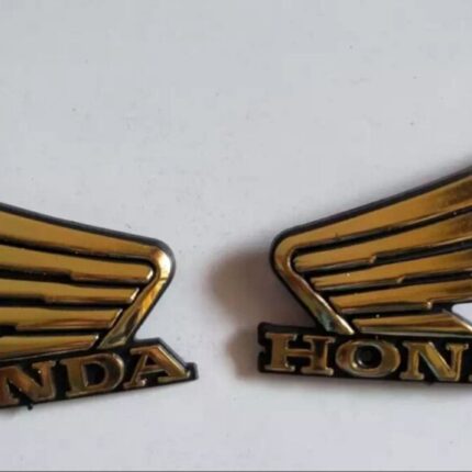 4-Piece Tenki & Tappa Monogram Set for CD70 – Universal Honda Style Badges | Best Quality Mono Set 