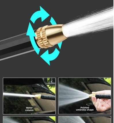 High-Pressure Hose Nozzle Gun Set – Adjustable Spray Watering Tool with Ergonomic Handle, Leak-Proof Design