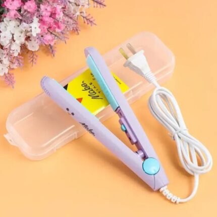 Mini Hair Straightener – Lightweight & Portable Travel Styling Tool | Medium Heat | High/Low Speed Settings | Corded Electric | Multicolor | ABS Plastic