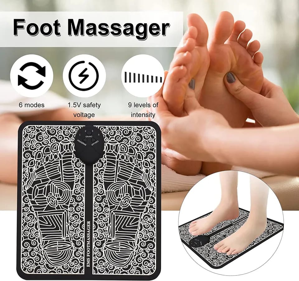 MS Foot Massager Pad Improve Blood Circulation Relieve Ache Pain Health Care