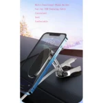 Folding Car Mobile Phone Bracket Base Strong Magnetic Suction 360 Degree Rotating Adjustable Height Air Outlet Navigation Holder - Mobile Stand - Phone Stand - Stand For Mobile Phone - Image 2