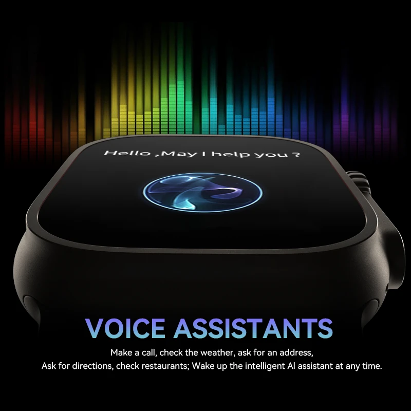 2023 New AMAX Ultra Smart Watch 49mm with 2 straps 2.05" NFC body temperature game Men Women SmartWatch PK DT8 H11 HK8 ZD8