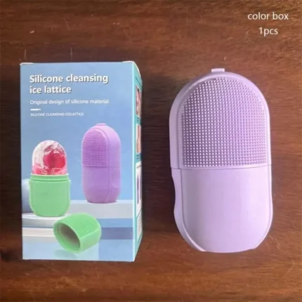 3 in 1 Silicon Face ice Roller box packing(random color )